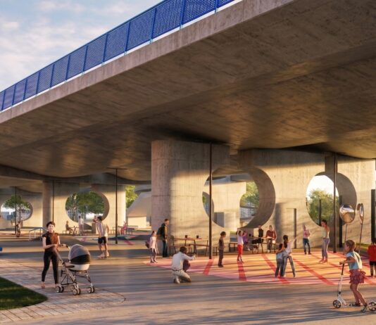 Skatepark, tanec aj oddych na jednom mieste. Pod Mostom Apollo vyrastie nová mestská zóna