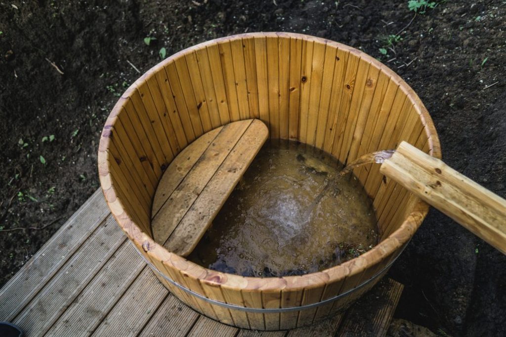 Lesná sauna - prírodná kada